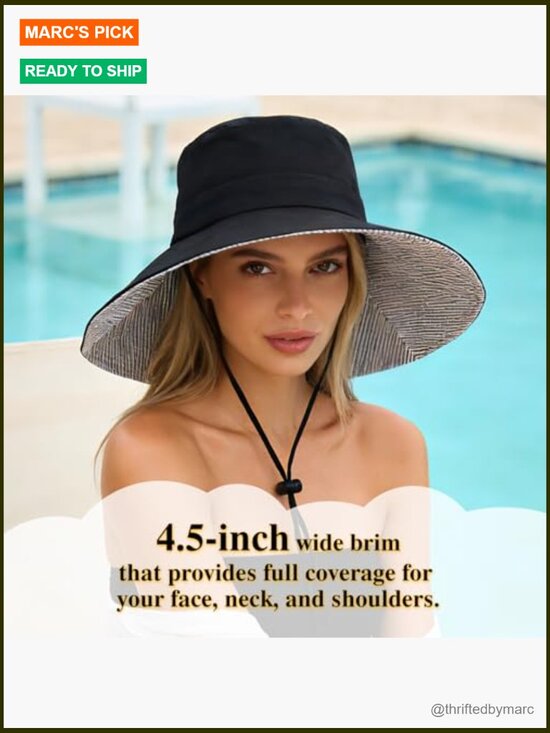 Women\'s Wide Brim Sun Hat UPF 50+ Foldable Beach Travel Hat main image 7